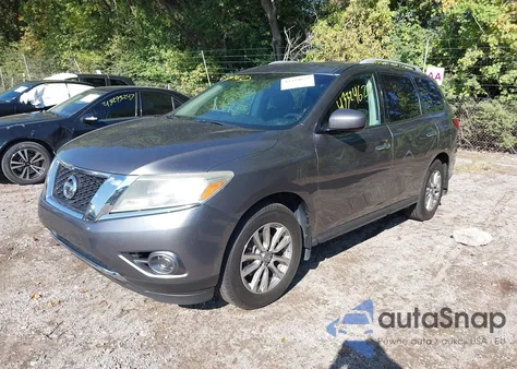 2016 Nissan Pathfinder S из США, поврежденный, VIN 5N1AR2MN0GC662323